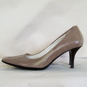 Calvin Klein Tan Reptile Pumps Heels